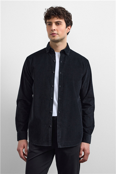Siyah Comfort Fit Gömlek