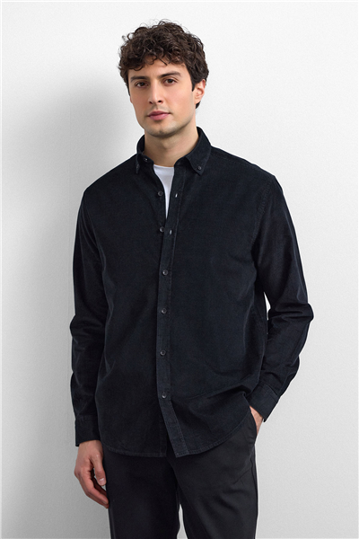 Siyah Comfort Fit Gömlek