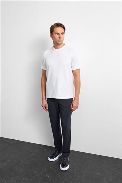 Ekru Regular Fit Basıc Tişört