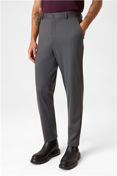 Gri Comfort Fit Jogger Pantolon