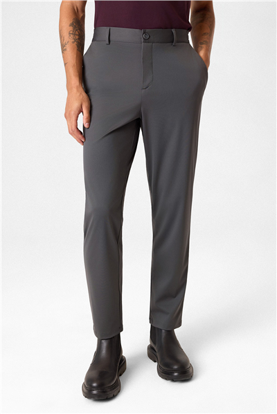 Gri Comfort Fit Jogger Pantolon