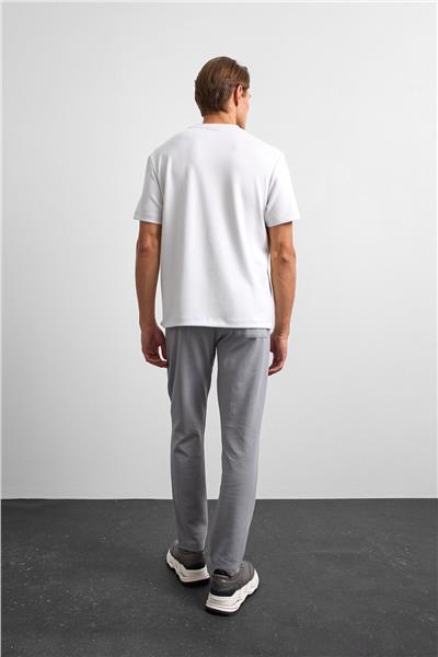 Gri Regular Fit Basıc Tişört