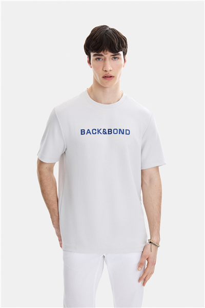 Gri Regular Fit Bisiklet Yaka Tişört