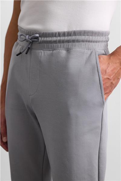 Gri Regular Fit Düz Paça Jogger Pantolon