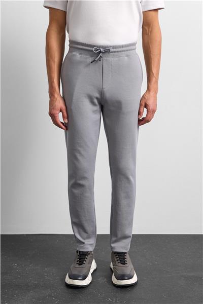 Gri Regular Fit Düz Paça Jogger Pantolon