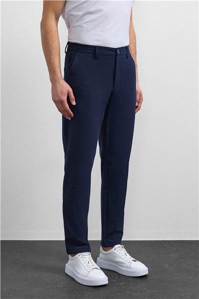Lacivert Comfort Slim Jogger Pantolon