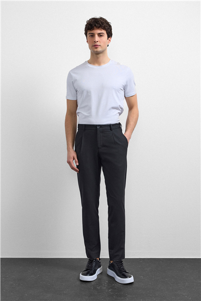 Siyah Slim Fit Jogger Pantolon