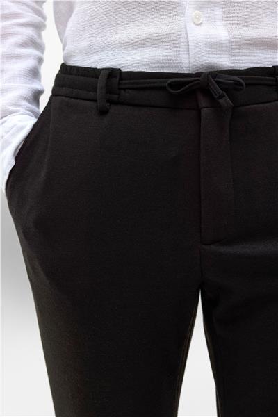 Siyah Slim Fit Jogger Pantolon