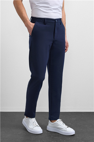 Lacivert Comfort Slim Jogger Pantolon