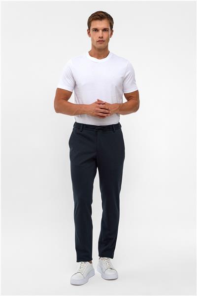 Lacivert Slim Fit Jogger Pantolon