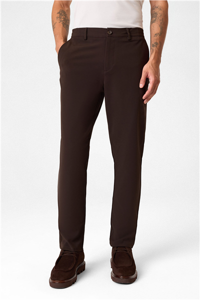 Kahve Comfort Fit Jogger Pantolon