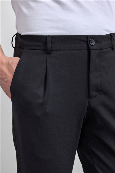 Siyah Slim Fit Jogger Pantolon