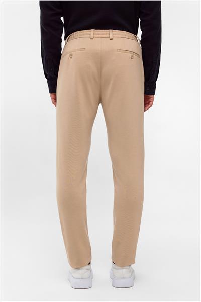 Bej Slim Fit Jogger Pantolon