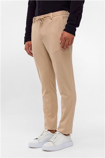 Bej Slim Fit Jogger Pantolon
