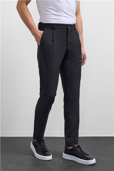 Siyah Slim Fit Jogger Pantolon