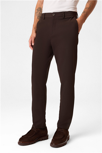 Kahve Comfort Fit Jogger Pantolon