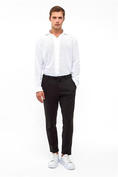Siyah Slim Fit Jogger Pantolon