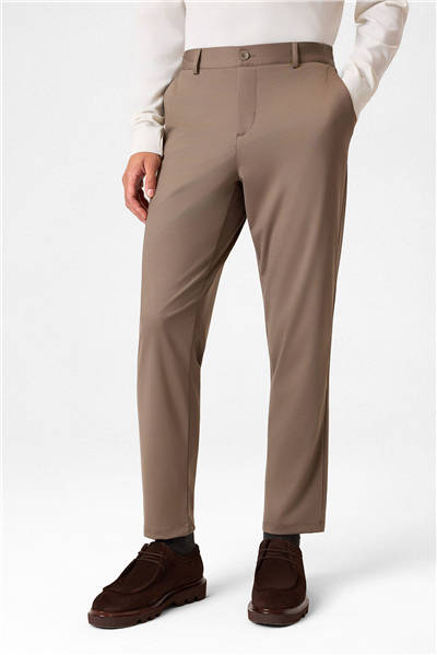 Kahve Comfort Fit Jogger Pantolon