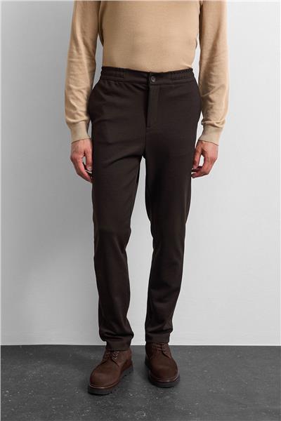 Kahve Regular Fit Örme Pike Jogger Pantolon