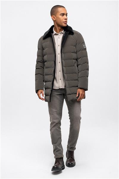 Haki Regular Fit Su Geçirmez Termostatik Şişme Mont