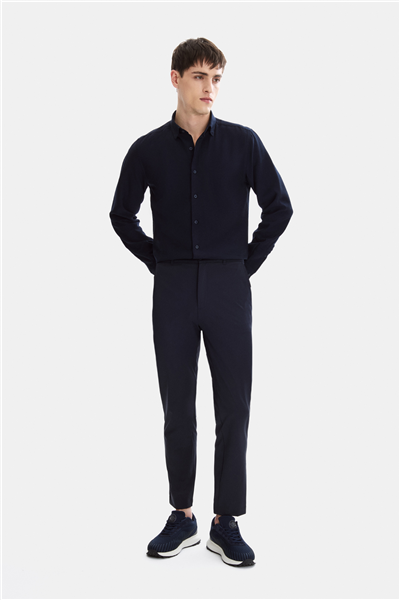 Lacivert Comfort Fit Jogger Pantolon