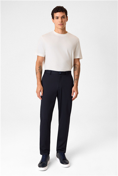 Lacivert Comfort Fit Jogger Pantolon