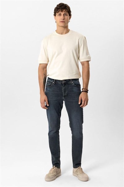 Lacivert Denim Pantolon