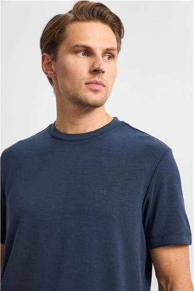 Lacivert Regular Fit Basıc Tişört