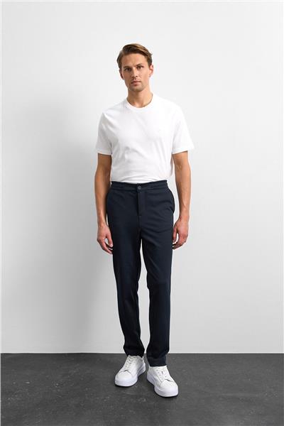Lacivert Regular Fit Örme Pike Jogger Pantolon