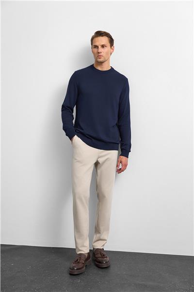 Lacivert Regular Fit Triko Kazak