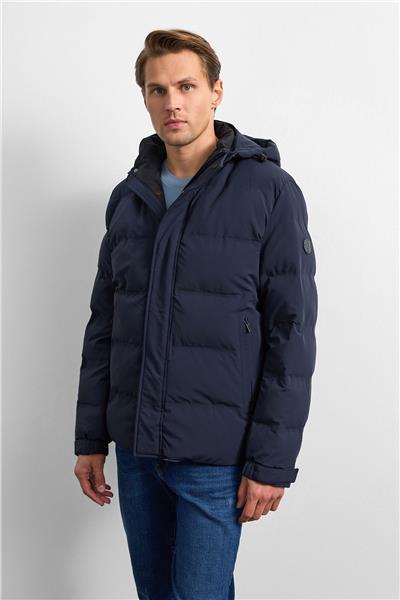 Lacivert Relaxed Fit Puffer Jacket