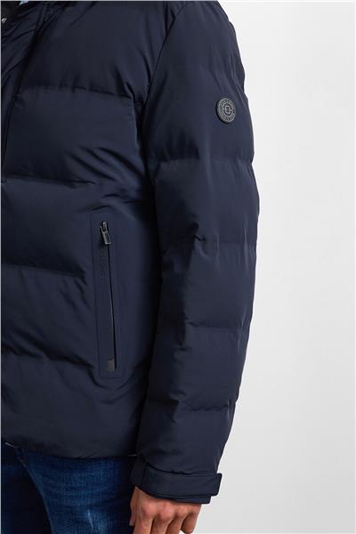 Lacivert Relaxed Fit Puffer Jacket
