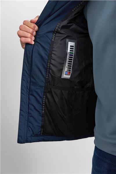 Lacivert Relaxed Fit Puffer Mont