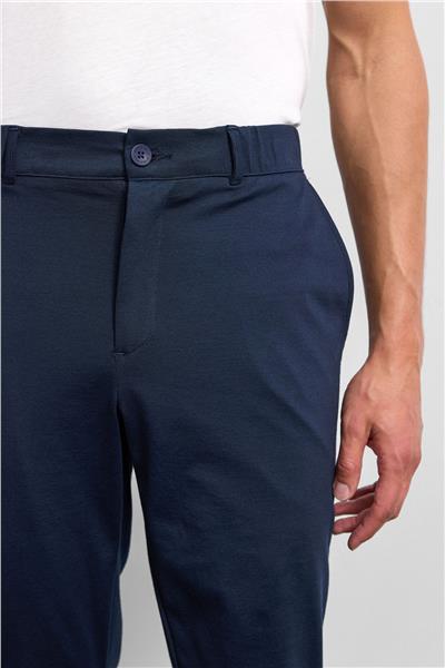Lacivert Slim Fit Örme Jogger Pantolon