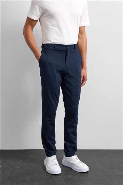Lacivert Slim Fit Örme Jogger Pantolon