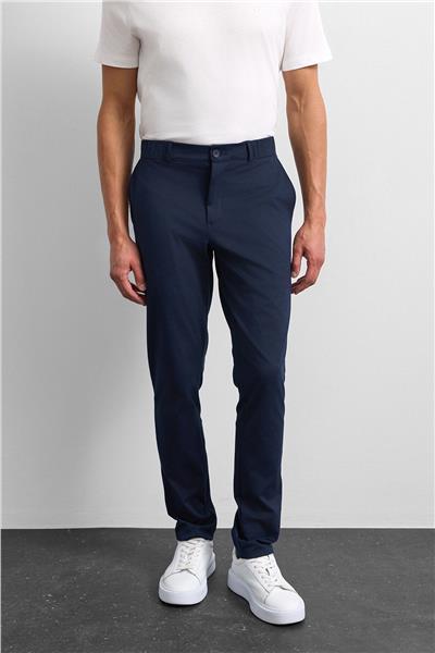 Lacivert Slim Fit Örme Jogger Pantolon