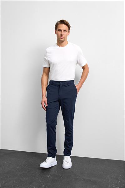 Lacivert Slim Fit Örme Jogger Pantolon