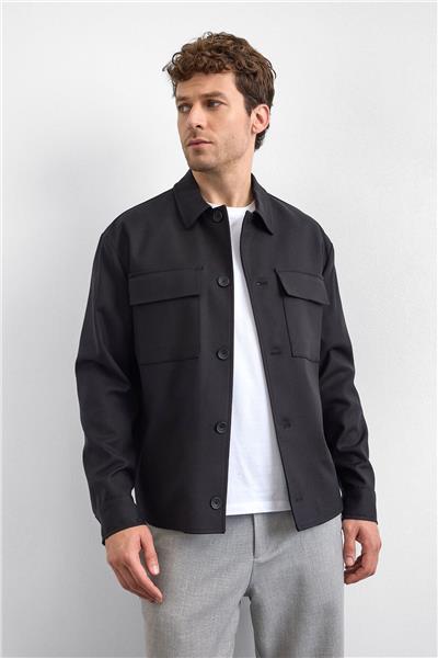 Siyah Modern Ceket