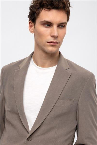 Vizon Slim Fit Mono Yaka Ceket