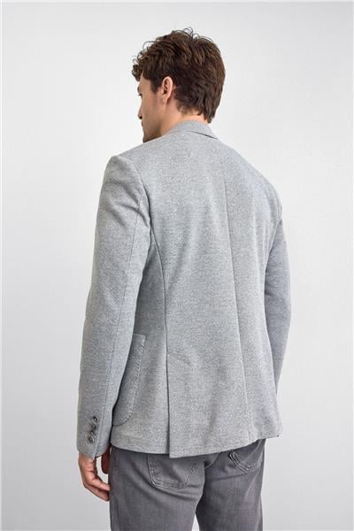 Gri Mono Yaka Ceket