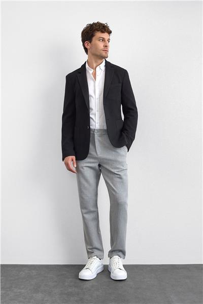 Siyah Mono Yaka Ceket