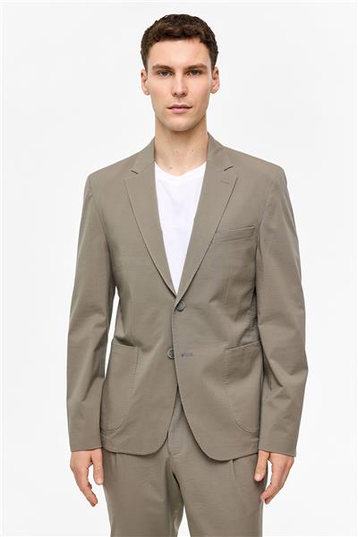 Adaçayı Slim Fit Mono Yaka Ceket