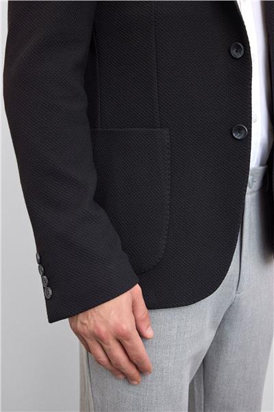 Siyah Mono Yaka Ceket