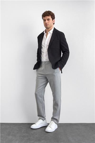 Siyah Mono Yaka Ceket