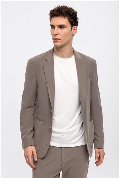 Vizon Slim Fit Mono Yaka Ceket