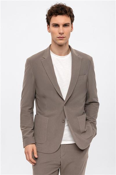 Vizon Slim Fit Mono Yaka Ceket