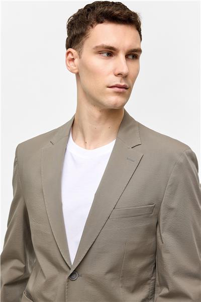 Adaçayı Slim Fit Mono Yaka Ceket