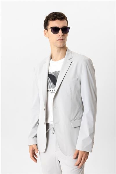 Taş Slim Fit Mono Yaka Ceket