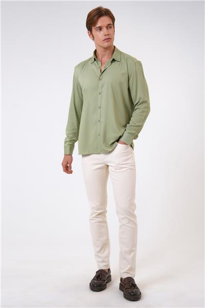 Adaçayı Loose Fit Gömlek
