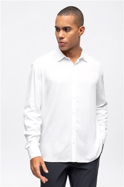 Beyaz Loose Fit Gömlek